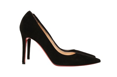 Lot 544 - Christian Louboutin Black New Hai Heeled Pump - Size 39