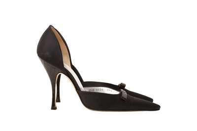 Lot 623 - λ Dolce & Gabbana Black Embellished Heeled Pump