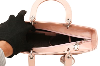 Lot 78 - Christian Dior Petal Pink Large Lady Dior Bag