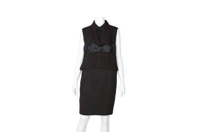 Lot 76 - Chanel Black Silk Zip Front Sleeveless Dress
