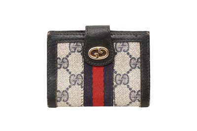 Lot 167 - Gucci Blue Web Supreme Monogram Cardholder