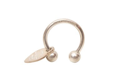 Lot 424 - Tiffany & Co Silver 'Return to Tiffany' Heart Tag Key Ring
