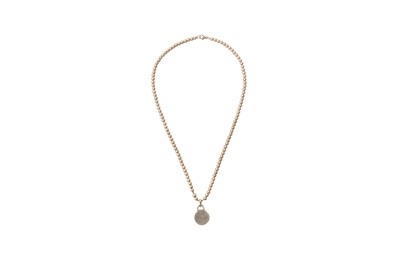 Lot 425 - Tiffany & Co Silver 'Return to Tiffany' Round Tag Bead Necklace