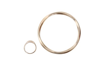 Lot 426 - Tiffany & Co Silver Twist Bangle and Ring