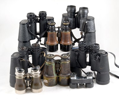 Lot 478 - Carl Zeiss Jena with Other Binoculars & Field Glasses.