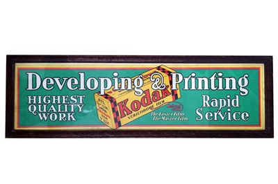 Lot 14 - An Unusual 1930s Hanging Kodak Advertising Sign