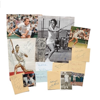 Lot 494 - Tennis Interest.- Autograph Collection