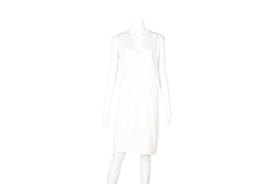 Lot 161 - Escada Sport White Zip Back Dress - Size 36