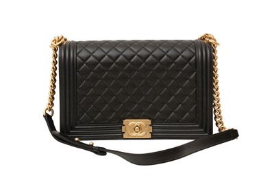 Lot 452 - Chanel Black Large Boy Bag