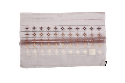 Lot 304 - Louis Vuitton Taupe Motif Silk Scarf