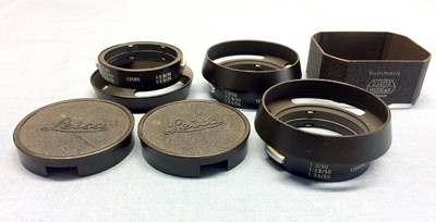 Lot 455 - Leitz Summarit & 12585 Lens Hoods.