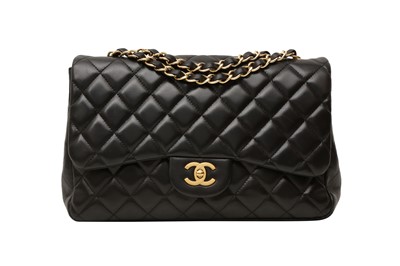 Lot 457 - Chanel Black Jumbo Classic Single Flap Bag