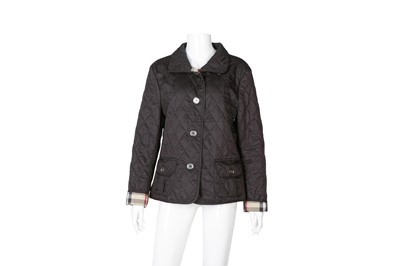 Lot 564 - Burberry Black Quilted Field Jacket - Size L
