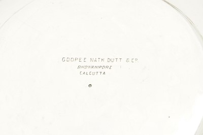 Lot 106 - A fine late 19th / early 20th century Anglo - Indian silver bowl, Calcutta, Bhowanipore circa 1900 by Goopee Nath Dutt