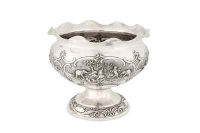 Lot 108 - An early 20th century Anglo-Indian unmarked silver footed bowl, Bombay circa 1920