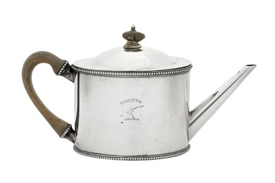 Lot 440 - A George III sterling silver argyle, London 1781 by Aaron Lestourgeon (first reg. alone 27th June 1771)