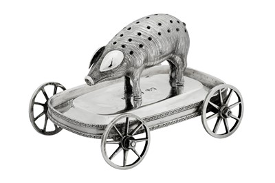 Lot 61 - A rare George III sterling silver toothpick holder, London 1809 by Joseph Smith II (reg. 18th Aug 1808)