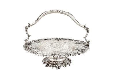 Lot 370 - A good William IV sterling silver fruit or cake basket, London 1836 by Charles Fox