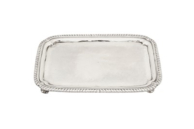 Lot 434 - An early George III sterling silver waiter or small salver, London 1763 by John Parker and Edward Wakelin (active 1759-1777)