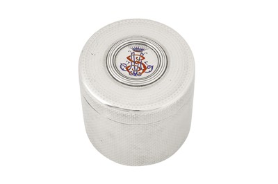 Lot 184 - An Alexander III late 19th century Russian 84 zolotnik silver and enamel box, Saint Petersburg circa 1886 by Friedrich Emil Henrichsen