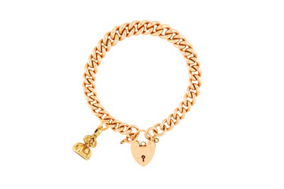 Lot 173 - A CURB-LINK BRACELET, CIRCA 1996