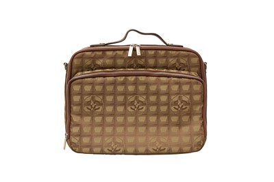 Lot 65 - Chanel Khaki CC Travel Line Laptop Bag