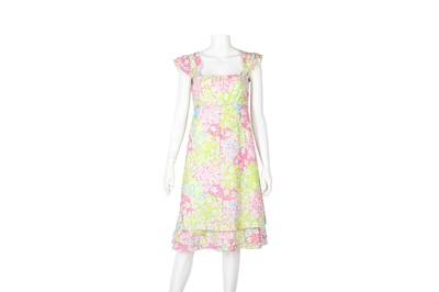 Lot 65 - Emilio Pucci Pink Print Empire Line Sundress - Size 42