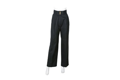 Lot 414 - Chanel Black Wide Leg Trouser