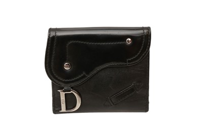 Lot 624 - Christian Dior Black Saddle Wallet