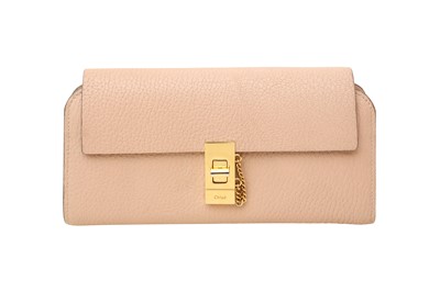 Lot 60 - Chloe Pink Turnlock Continental Wallet