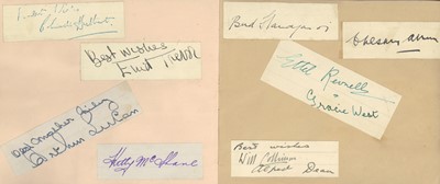 Lot 39 - Autograph Album.- Actors & Entertainers