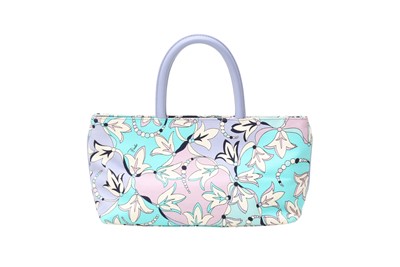 Lot 154 - Emilio Pucci Lavender Floral Print Small Tote