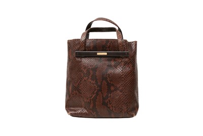 Lot 234 - λ Gucci Brown Python Small Tote