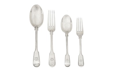 Lot 220 - A George V/ George VI sterling silver part-table service of flatware / canteen, Birmingham 192671927/1939 by Elkington and Co