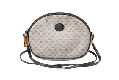 Lot 168 - Gucci Blue Monogram Oval Crossbody Bag