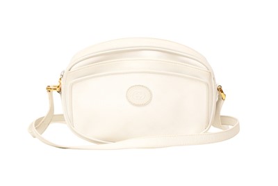 Lot 505 - Gucci White Monogram Oval Crossbody Bag