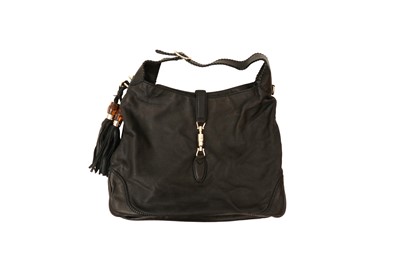Lot 427 - Gucci Black New Jackie Bamboo Hobo Bag