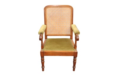 Lot 404 - A 19TH CENTURY MAHOGANY ADJUSTABLE ARMCHAIR