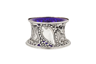 Lot 317 - A Victorian sterling silver dish ring bowl, London 1893 by Nathan and Hayes
