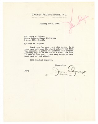Lot 109 - Cagney (James)