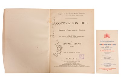 Lot 279 - Elgar (Edward)