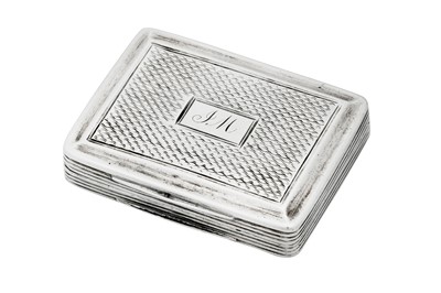 Lot 10 - A George IV sterling silver vinaigrette, Birmingham 1821 by Lawrence and Co