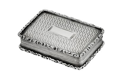 Lot 9 - A William IV sterling silver vinaigrette, Birmingham 1835 by William Simpson