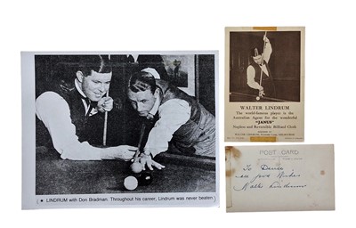 Lot 448 - Billiards.- Walter Lindrum