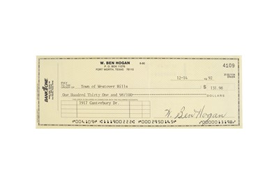 Lot 473 - Golf Interest.- Ben Hogan