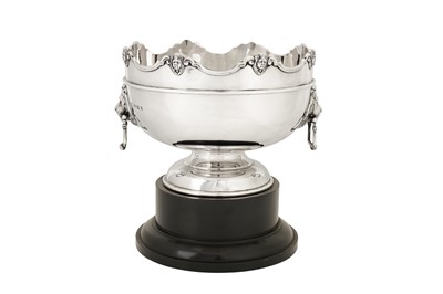 Lot 290 - A George V sterling silver twin handled rose bowl, Sheffield 1933 by William Hutton and Sons