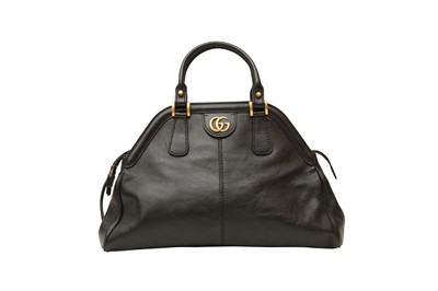 Lot 429 - Gucci Black Rebelle GG Tote