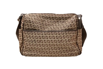 Lot 249 - Fendi Brown Zucchino Baby Changing Bag