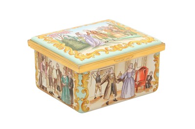 Lot 202 - A HALCYON DAY LIMITED EDITION ENAMEL MUSIC BOX