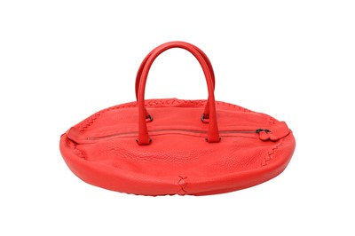 Lot 42 - Bottega Veneta Red Cervo Disk Bag